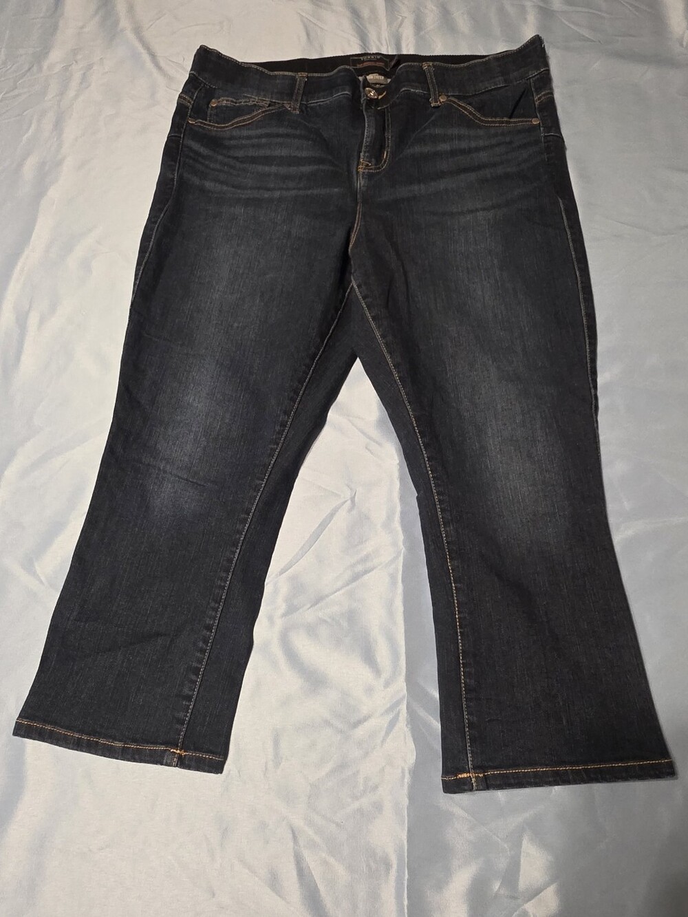 Dark Blue Women's Straight-Leg Jeans